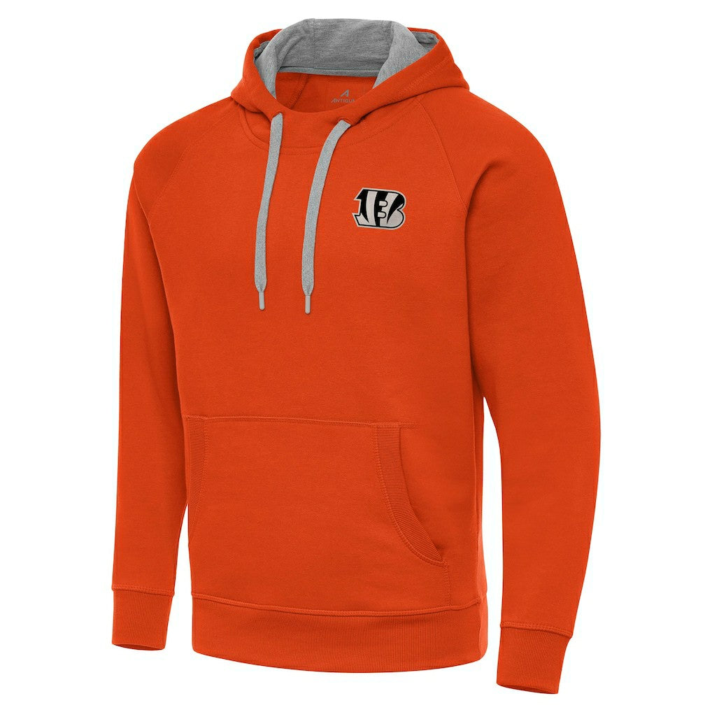 Cincinnati Bengals Antigua Brushed Carbon Victory Pullover Hoodie - Orange cheap