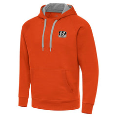 Cincinnati Bengals Antigua Brushed Carbon Victory Pullover Hoodie - Orange cheap