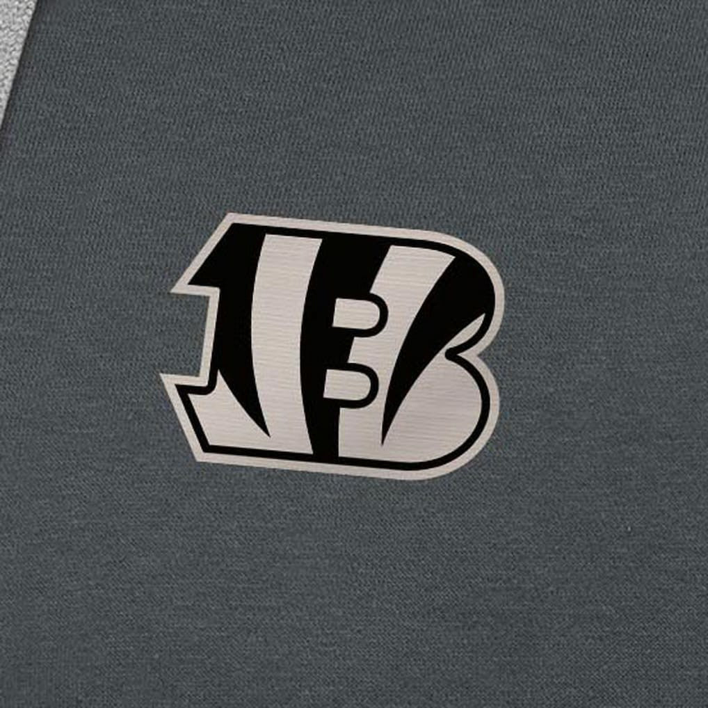 Cincinnati Bengals Antigua Brushed Carbon Victory Pullover Hoodie - Charcoal cheap