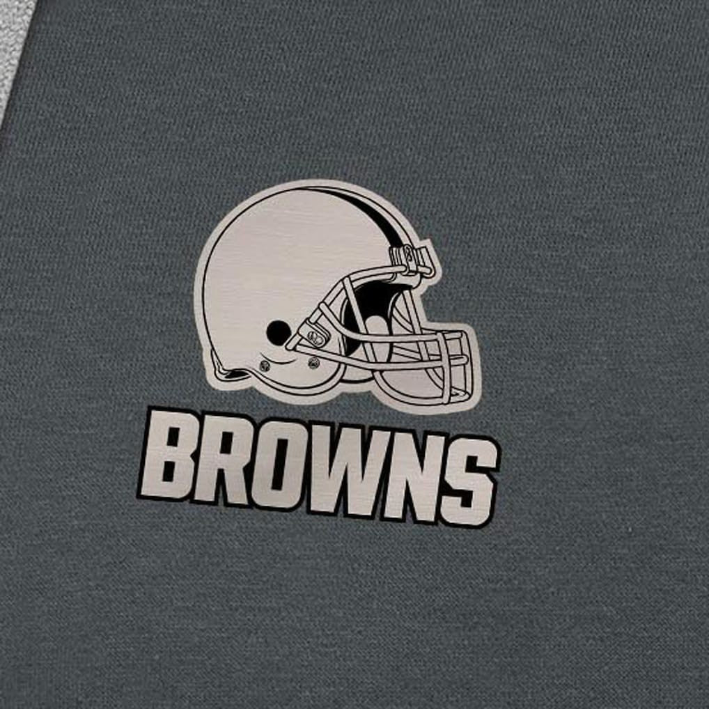 Cleveland Browns Antigua Brushed Carbon Victory Pullover Hoodie - Charcoal for sale