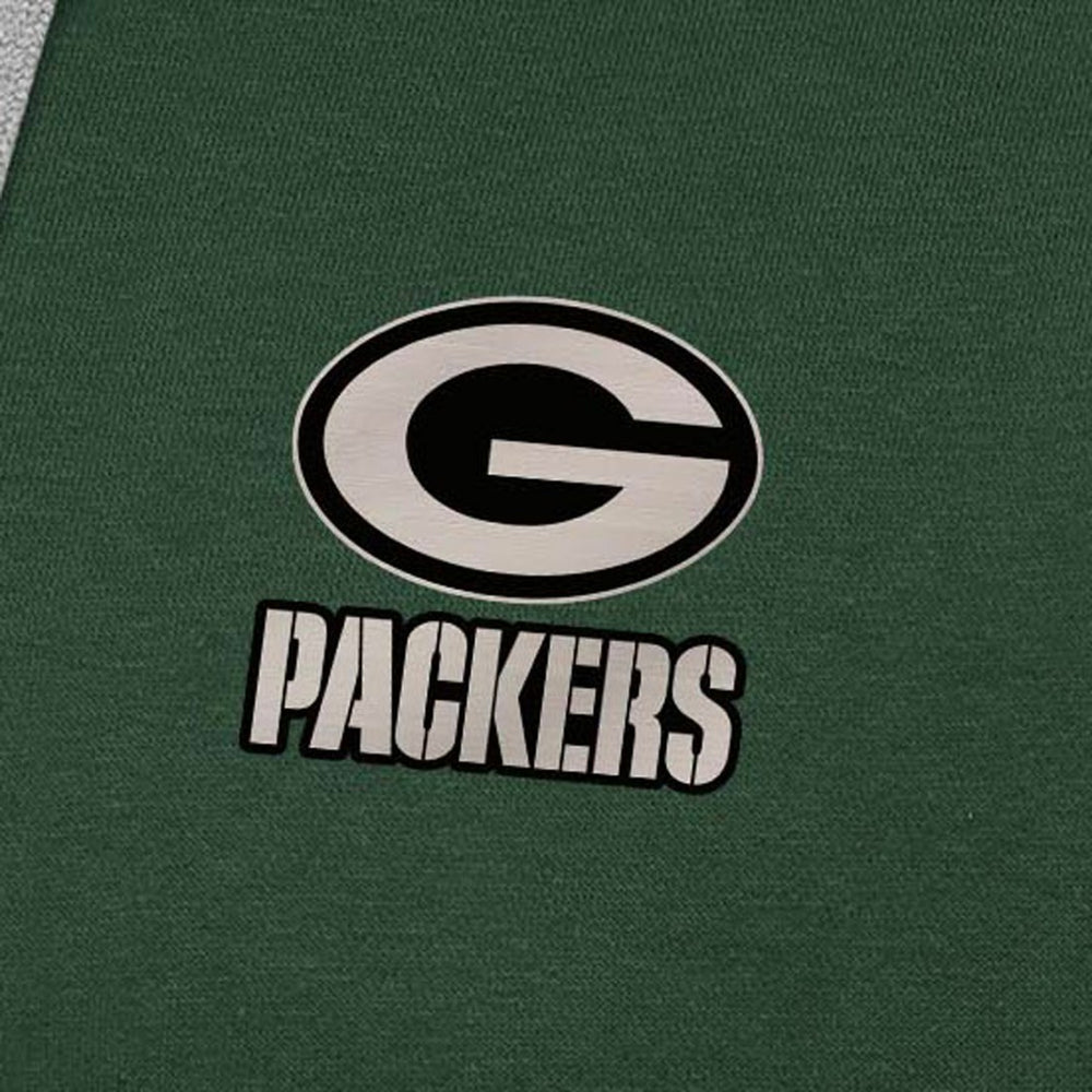 Green Bay Packers Antigua Brushed Carbon Victory Pullover Hoodie - Green outlet