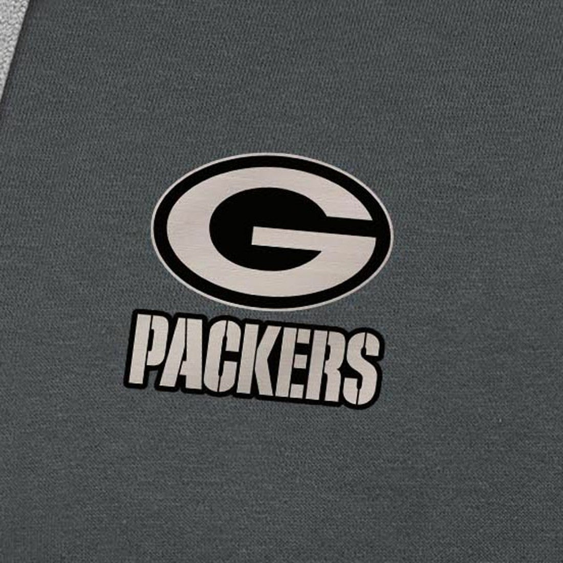 Green Bay Packers Antigua Brushed Carbon Victory Pullover Hoodie - Charcoal sale