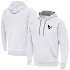 Houston Texans Antigua Brushed Carbon Victory Pullover Hoodie - White cheap