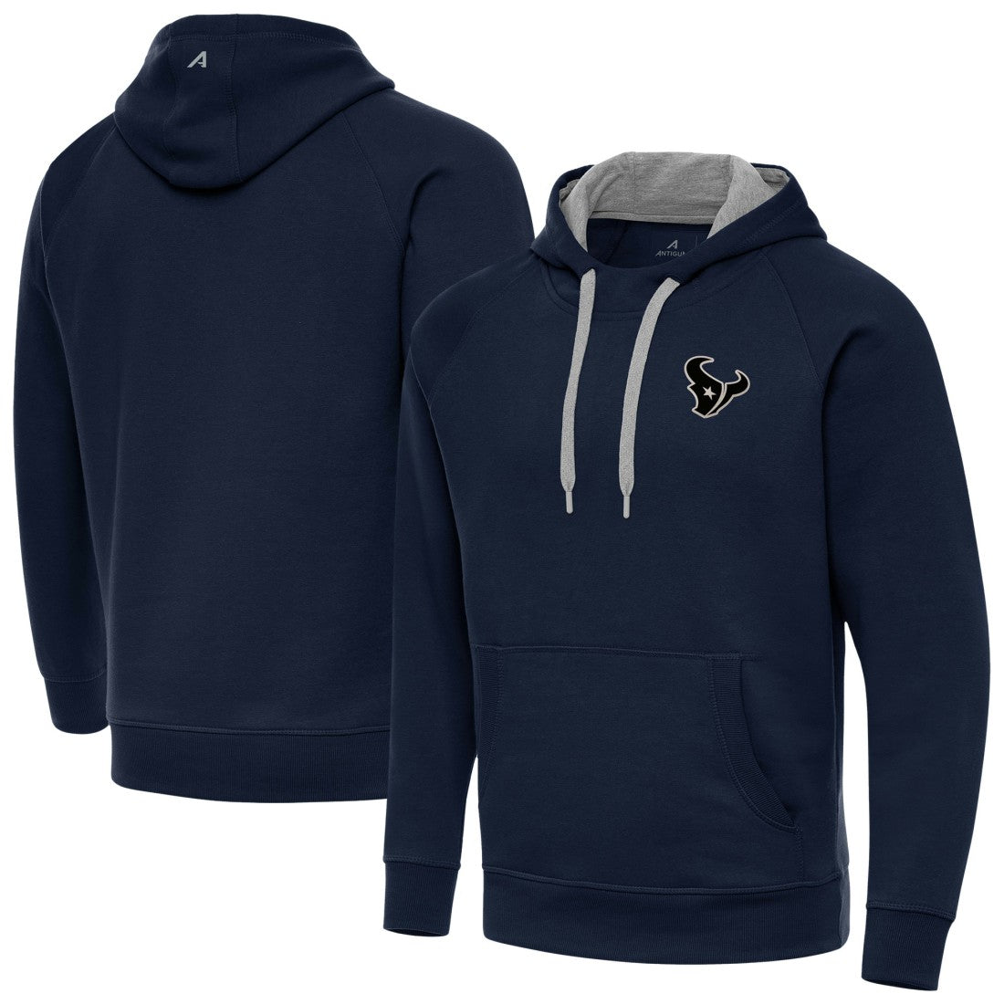 Houston Texans Antigua Brushed Carbon Victory Pullover Hoodie - Navy online