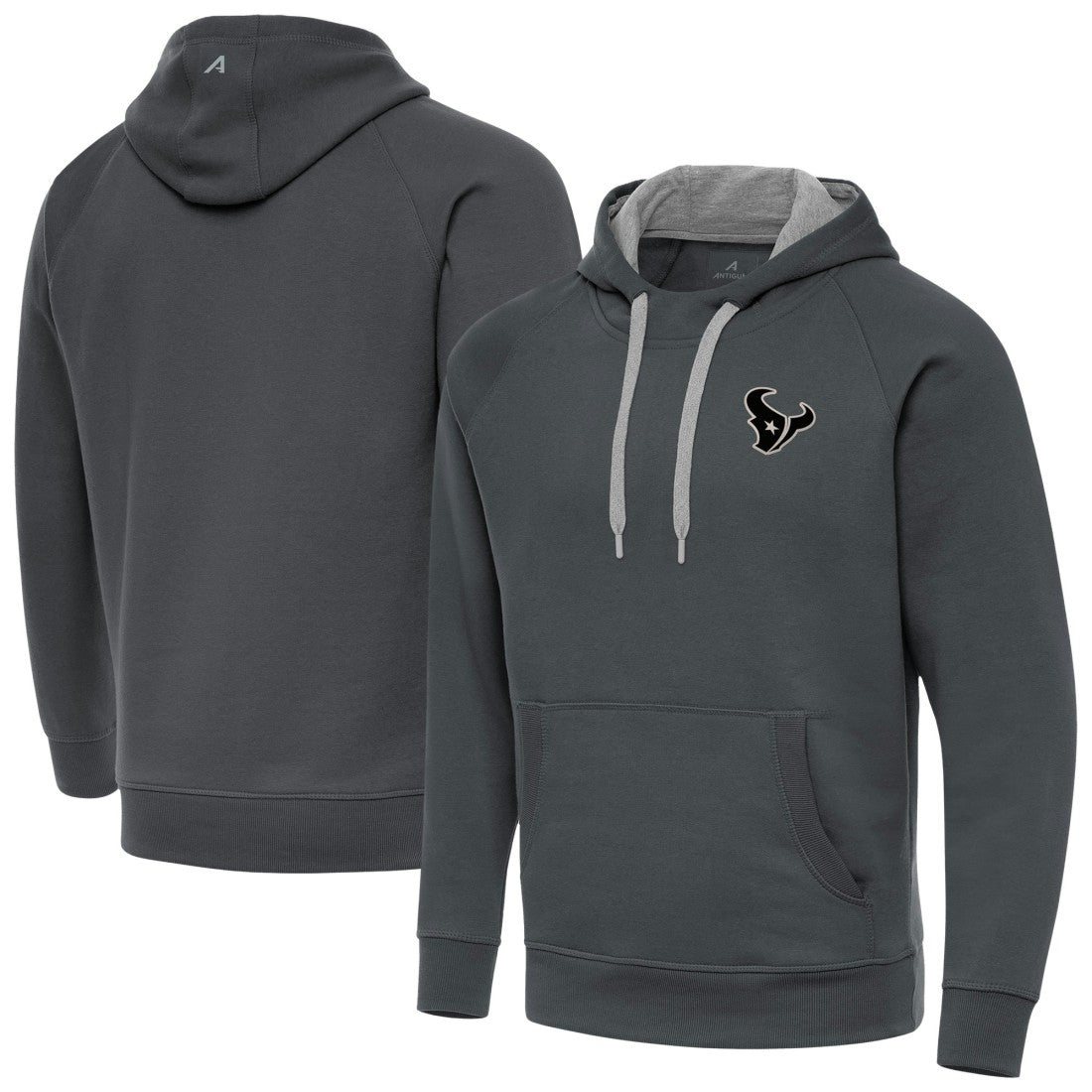 Houston Texans Antigua Brushed Carbon Victory Pullover Hoodie - Charcoal cheap
