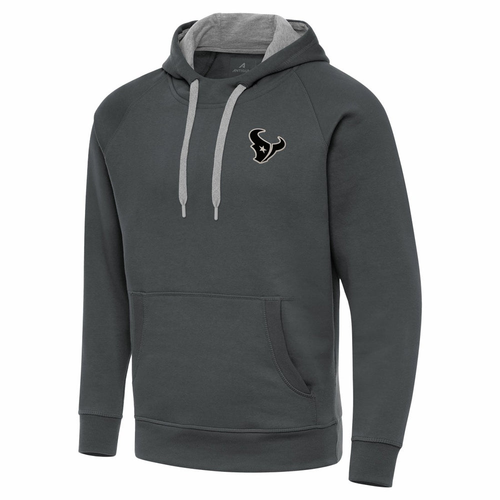 Houston Texans Antigua Brushed Carbon Victory Pullover Hoodie - Charcoal cheap