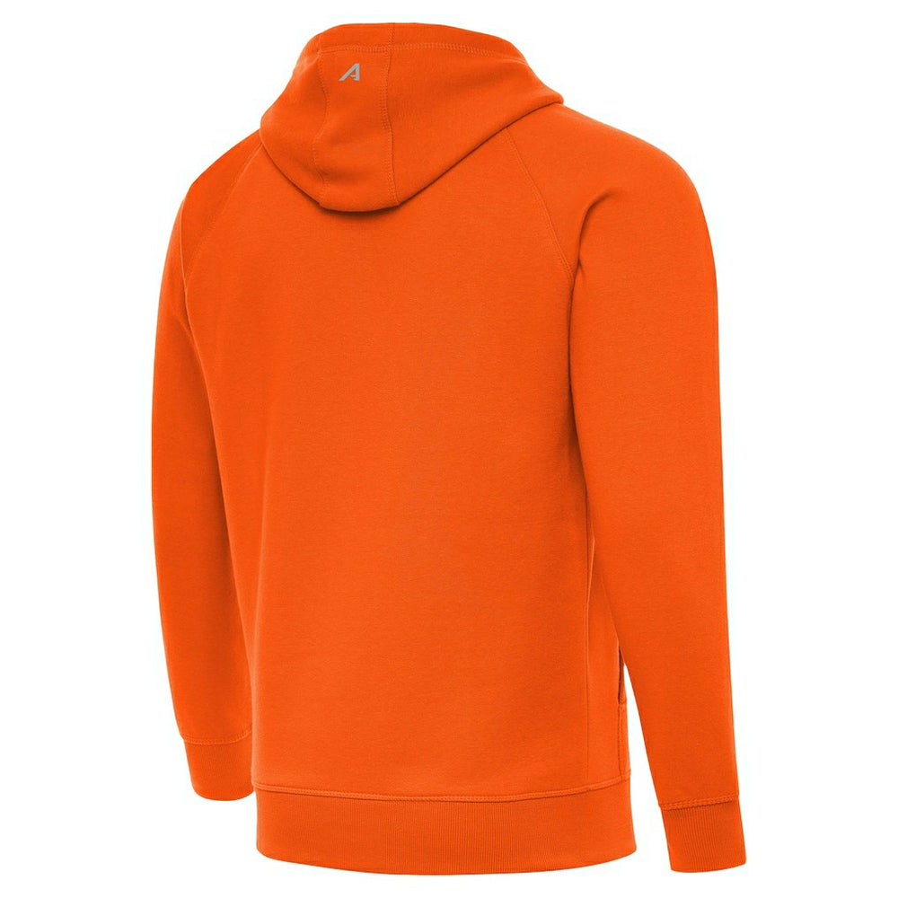 Denver Broncos Antigua Brushed Carbon Victory Pullover Hoodie - Orange cheap