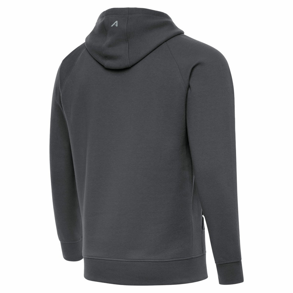 Denver Broncos Antigua Brushed Carbon Victory Pullover Hoodie - Charcoal on sale