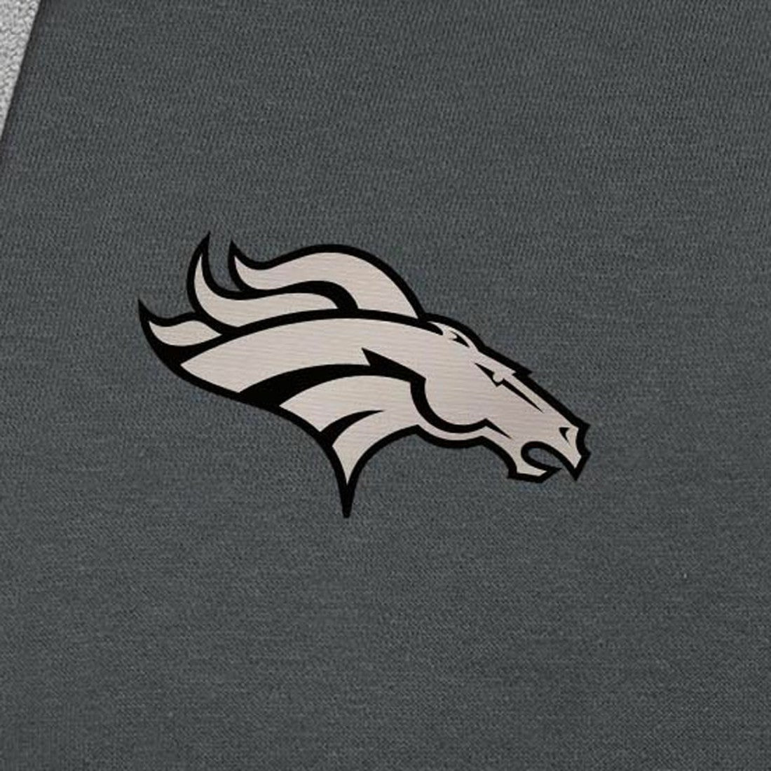 Denver Broncos Antigua Brushed Carbon Victory Pullover Hoodie - Charcoal on sale