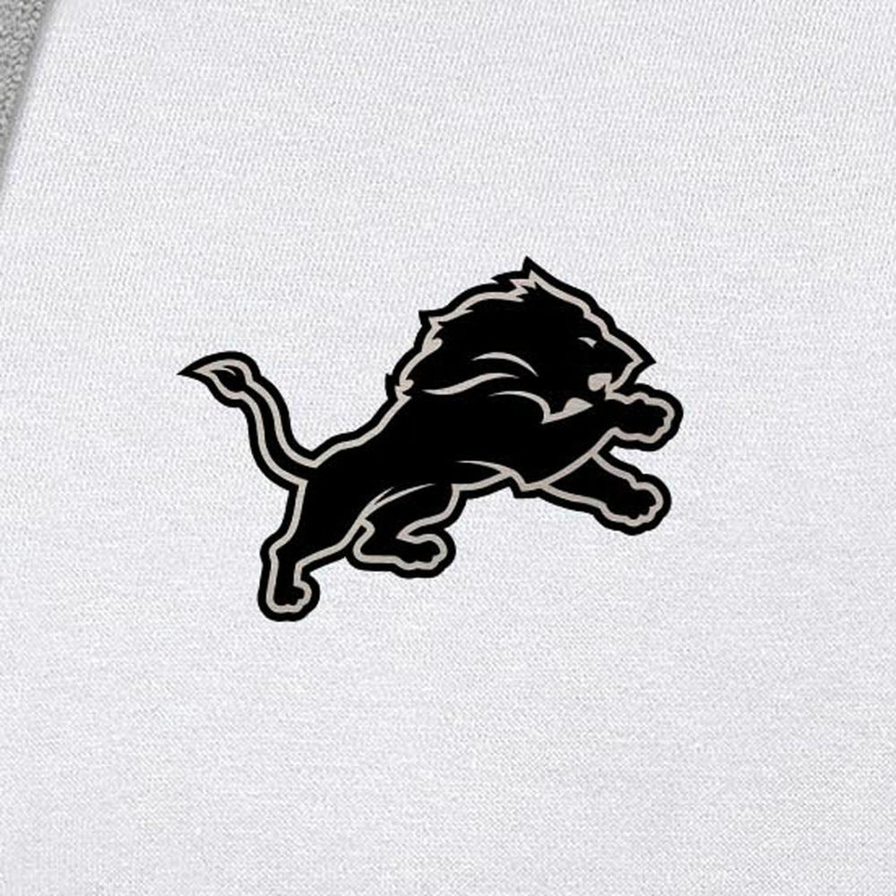 Detroit Lions Antigua Brushed Carbon Victory Pullover Hoodie - White sale