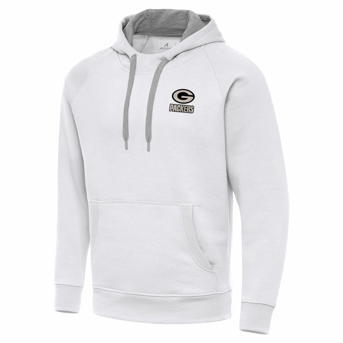 Green Bay Packers Antigua Brushed Carbon Victory Pullover Hoodie - White online