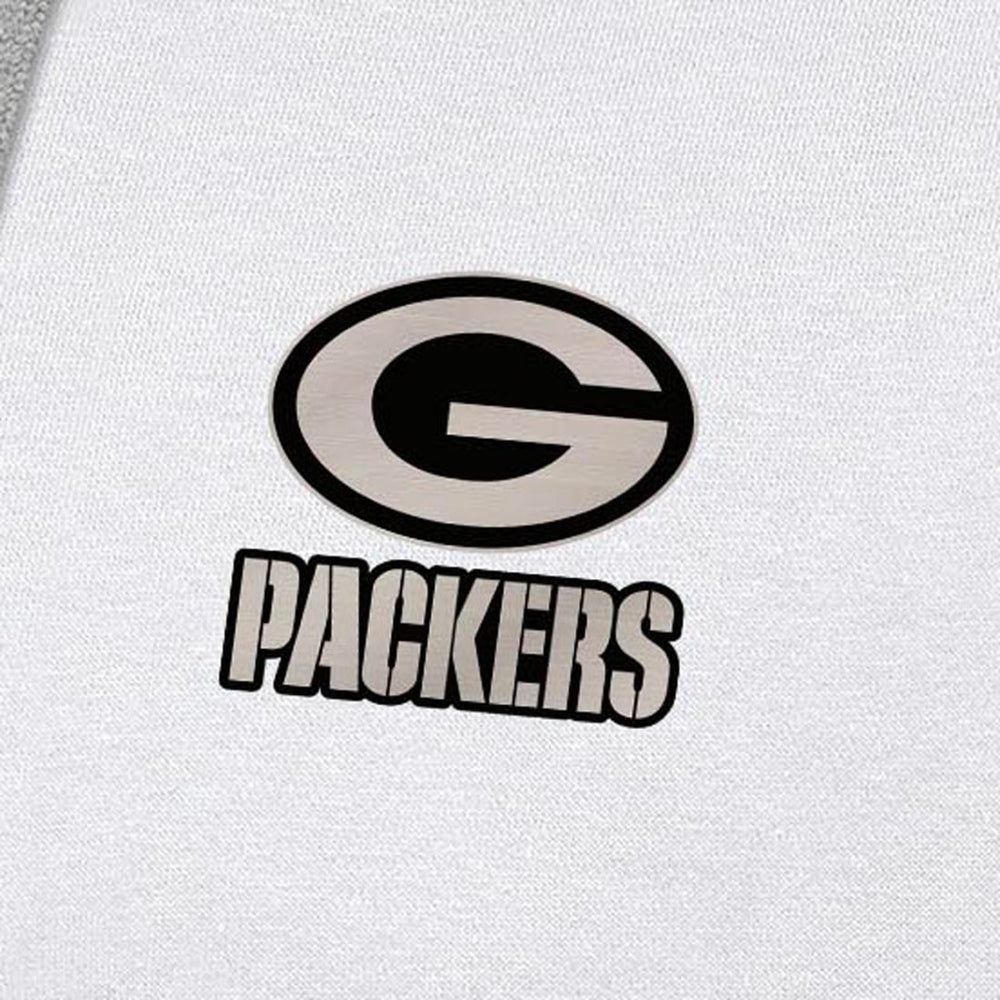 Green Bay Packers Antigua Brushed Carbon Victory Pullover Hoodie - White online