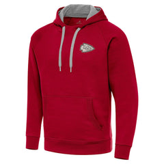 Kansas City Chiefs Antigua Brushed Carbon Victory Pullover Hoodie - Red cheap