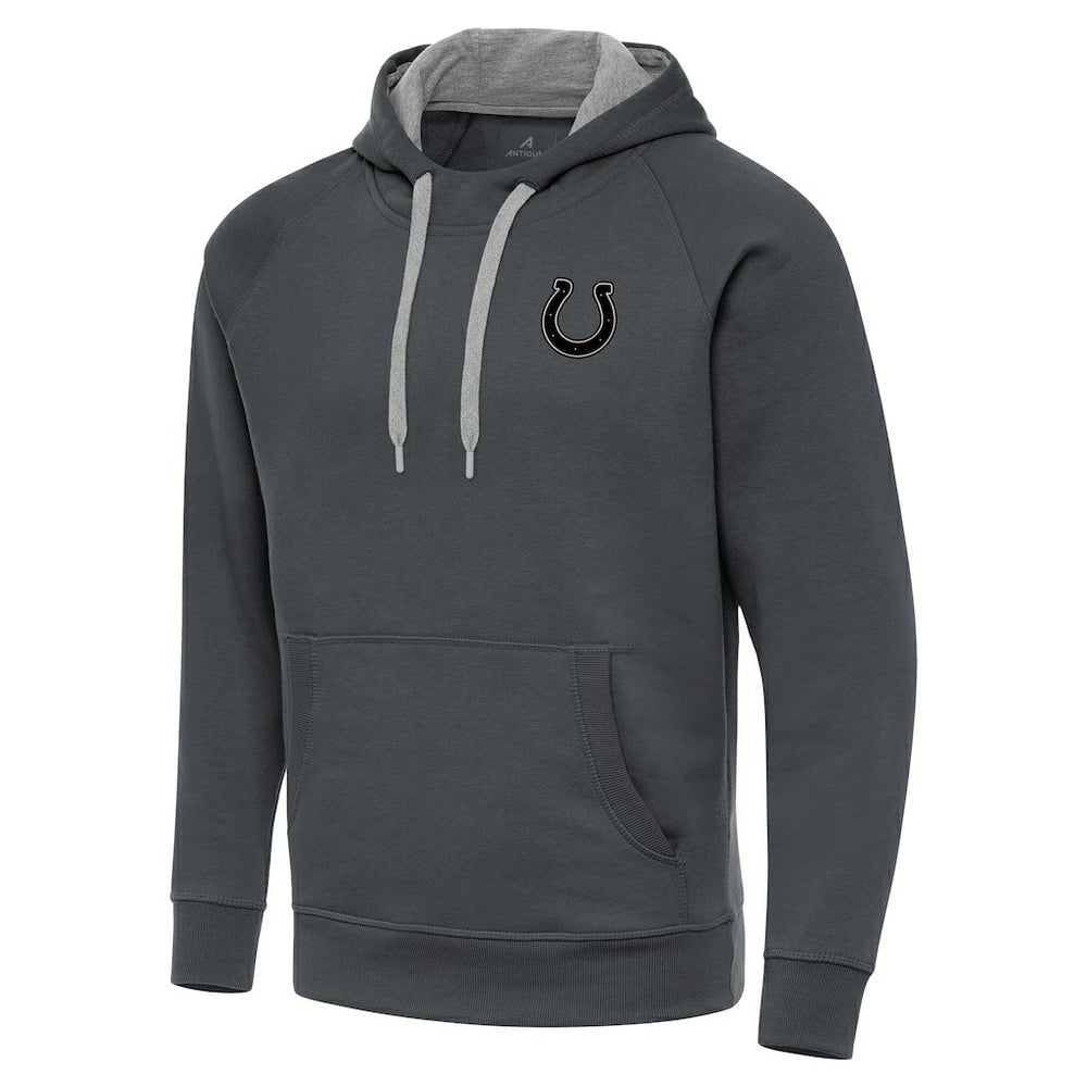 Indianapolis Colts Antigua Brushed Carbon Victory Pullover Hoodie - Charcoal outlet