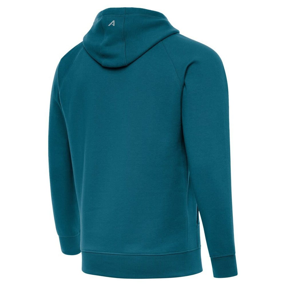 Jacksonville Jaguars Antigua Brushed Carbon Victory Pullover Hoodie - Teal online