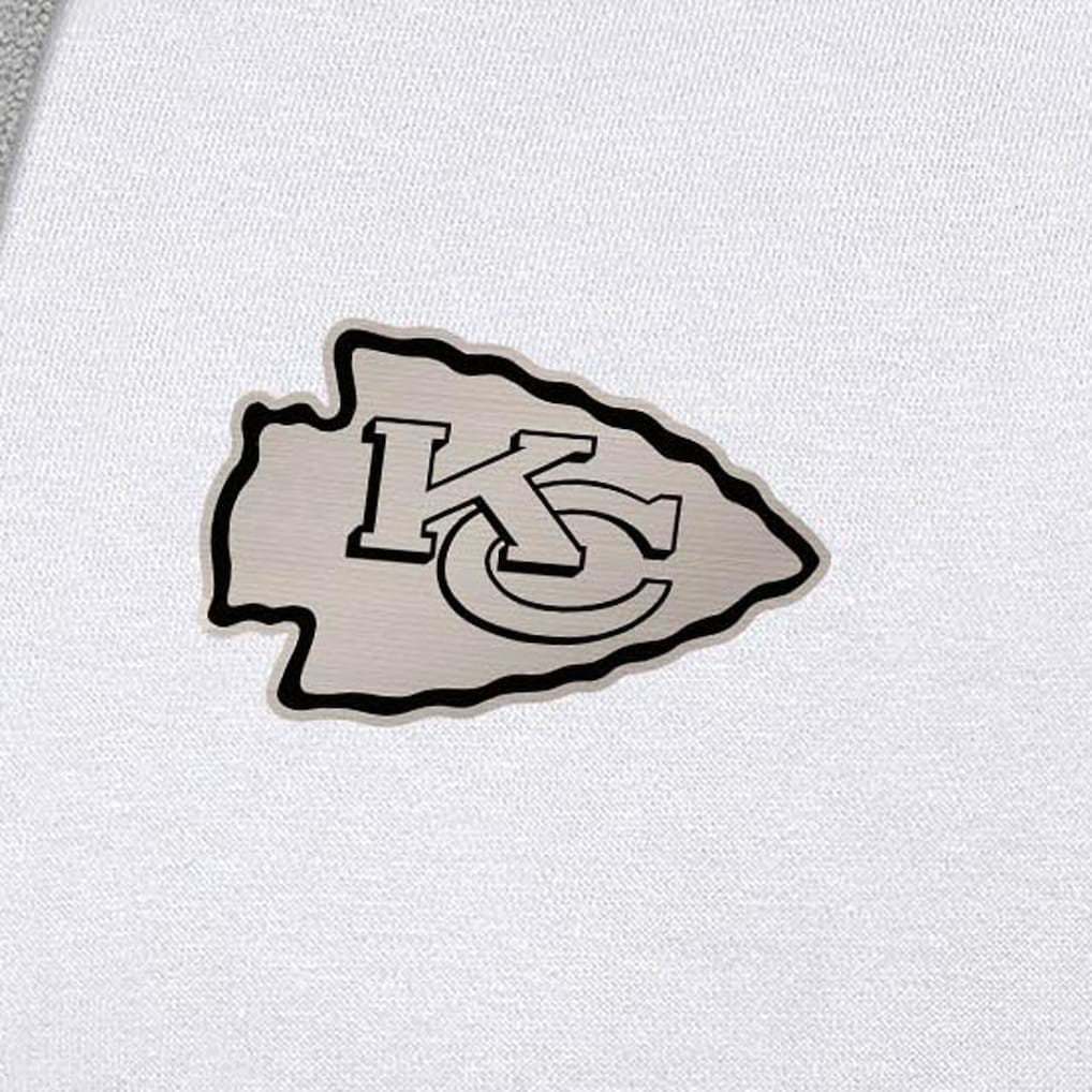 Kansas City Chiefs Antigua Brushed Carbon Victory Pullover Hoodie - White online