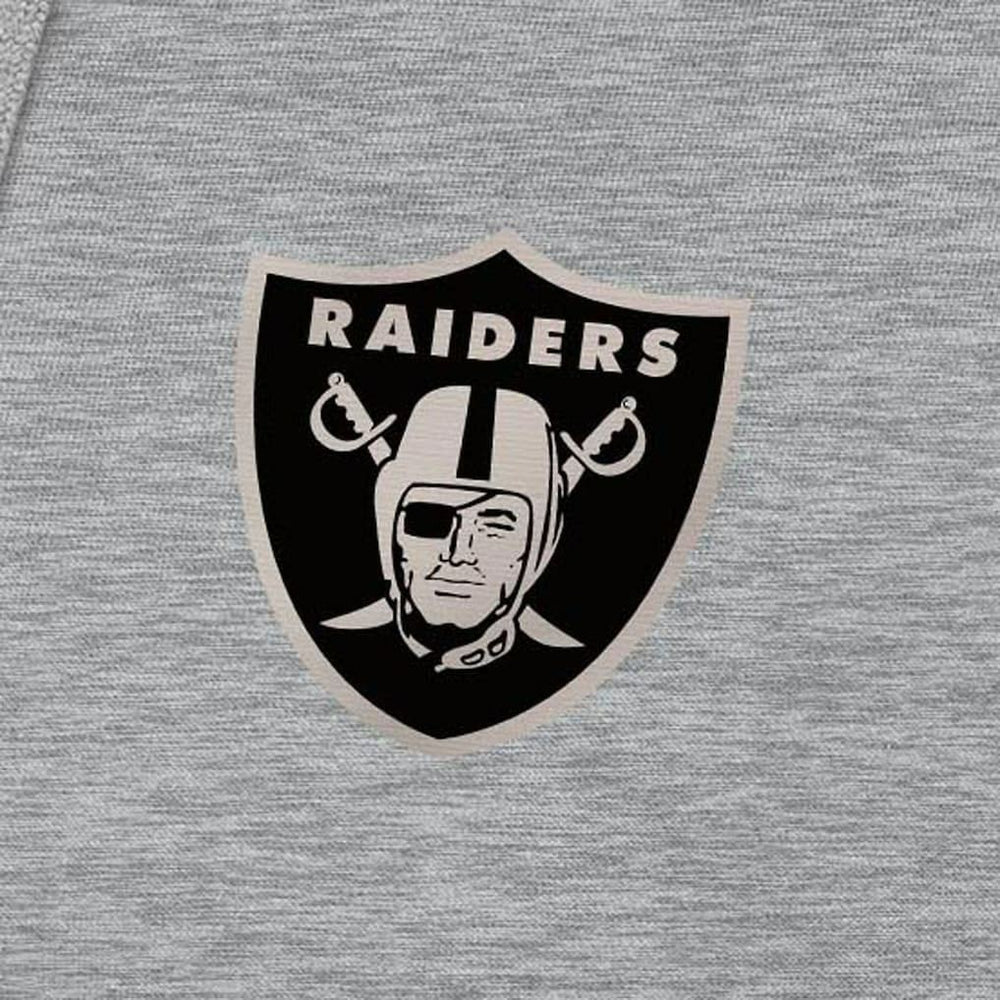 Las Vegas Raiders Antigua Brushed Carbon Victory Pullover Hoodie - Heather Gray cheap