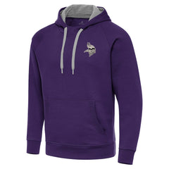 Minnesota Vikings Antigua Brushed Carbon Victory Pullover Hoodie - Purple online