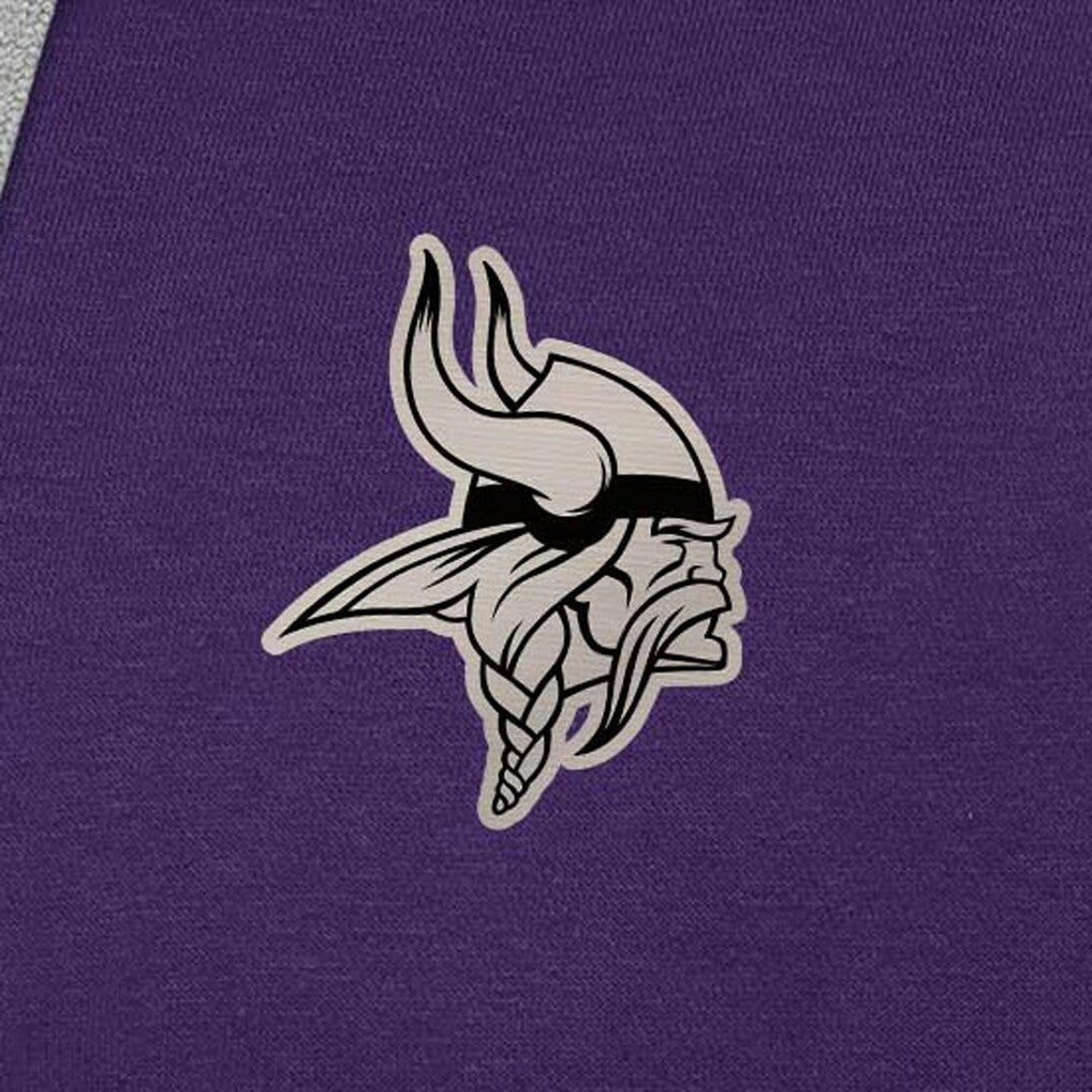 Minnesota Vikings Antigua Brushed Carbon Victory Pullover Hoodie - Purple online