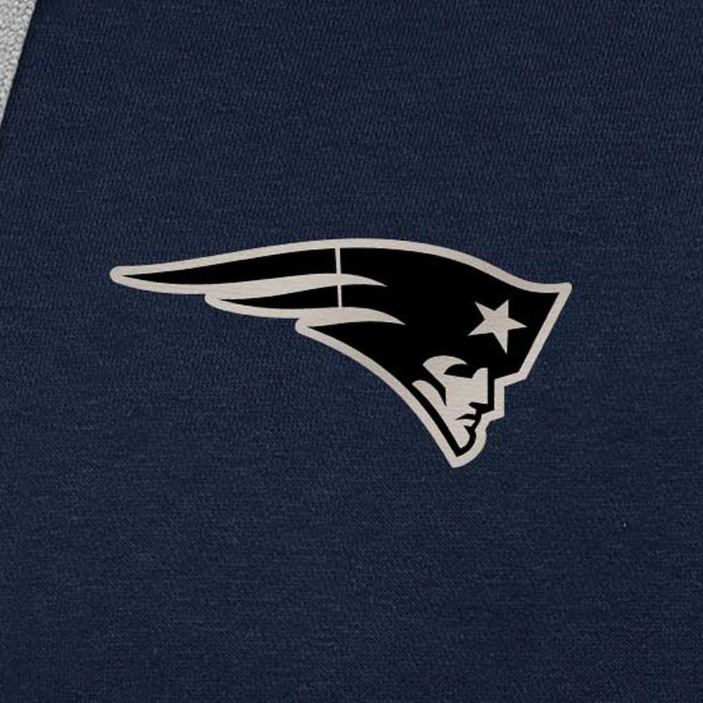 New England Patriots Antigua Brushed Carbon Victory Pullover Hoodie - Navy sale