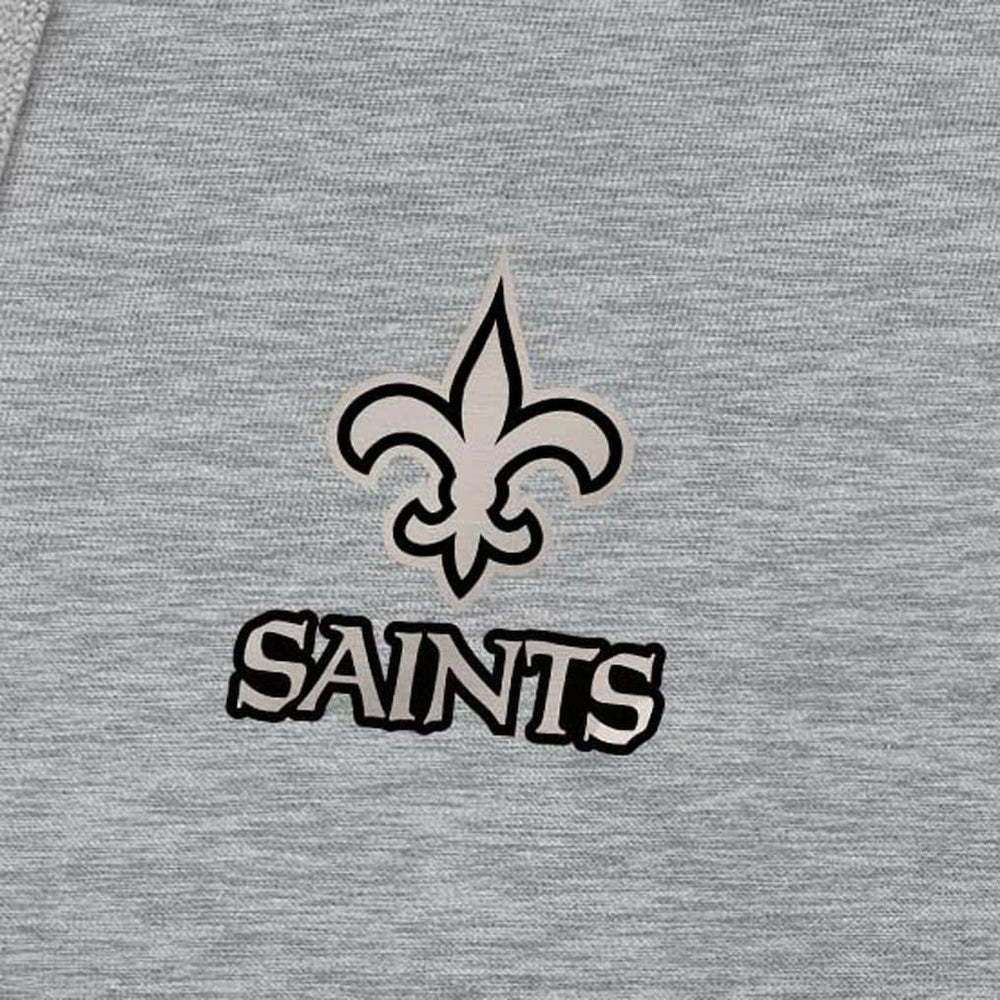 New Orleans Saints Antigua Brushed Carbon Victory Pullover Hoodie - Heather Gray discount