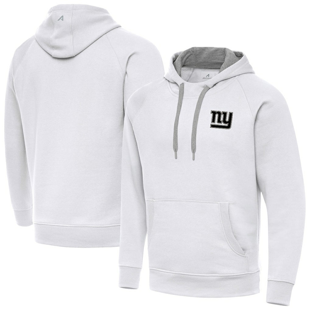 New York Giants Antigua Brushed Carbon Victory Pullover Hoodie - White outlet
