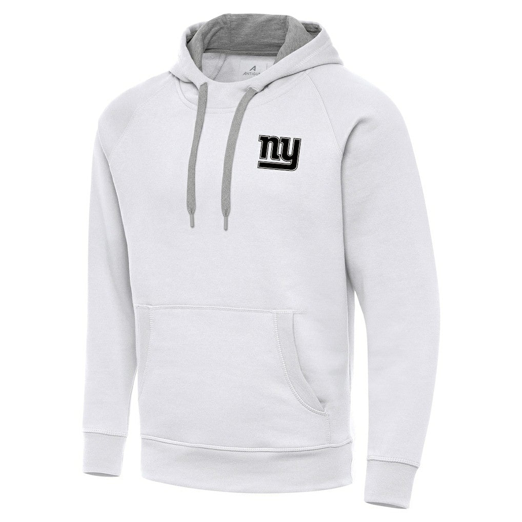 New York Giants Antigua Brushed Carbon Victory Pullover Hoodie - White outlet