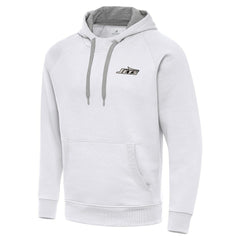 New York Jets Antigua Brushed Carbon Victory Pullover Hoodie - White on sale