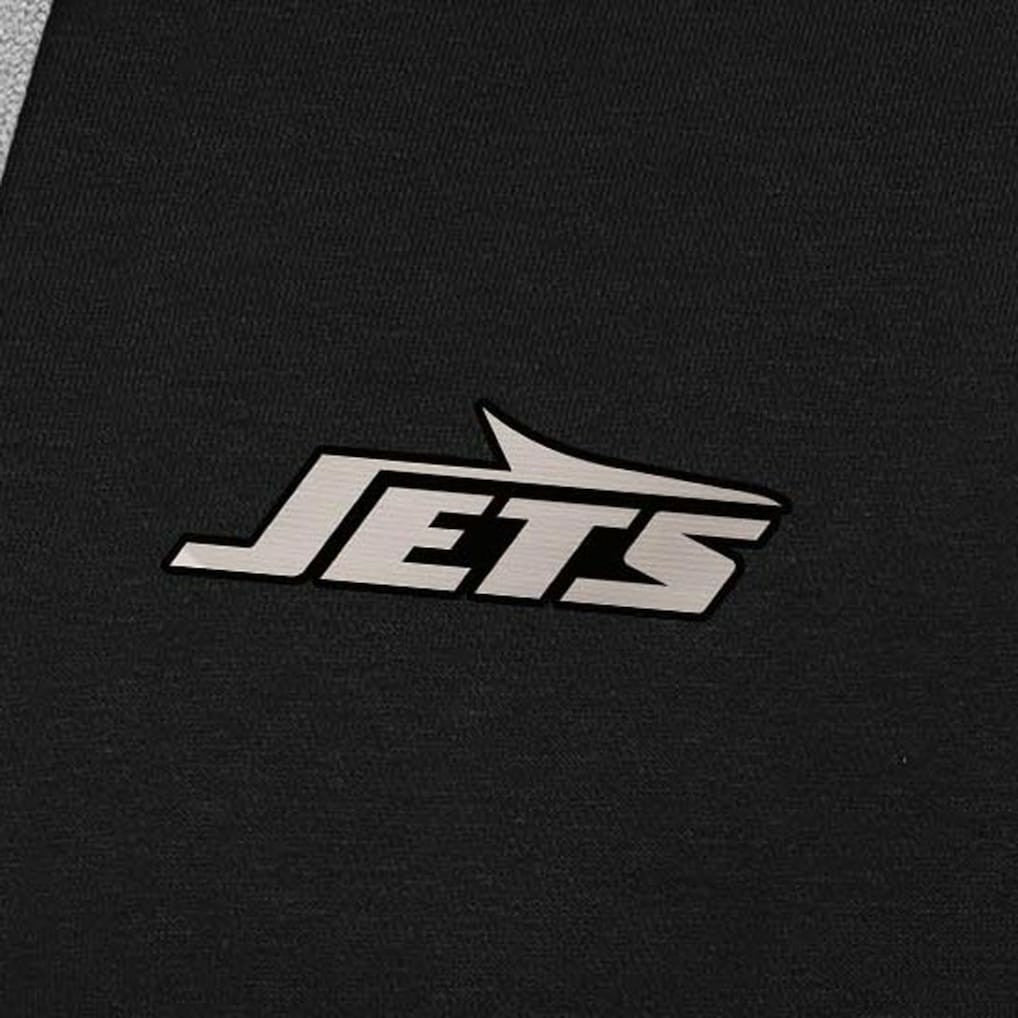 New York Jets Antigua Brushed Carbon Victory Pullover Hoodie - Black cheap