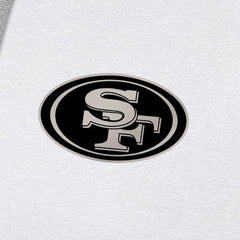 San Francisco 49ers Antigua Brushed Carbon Victory Pullover Hoodie - White outlet