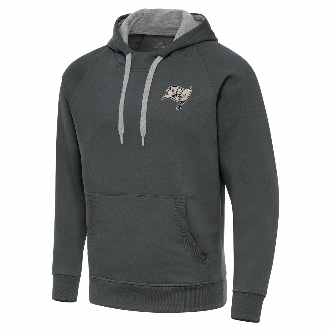 Tampa Bay Buccaneers Antigua Brushed Carbon Victory Pullover Hoodie - Charcoal online