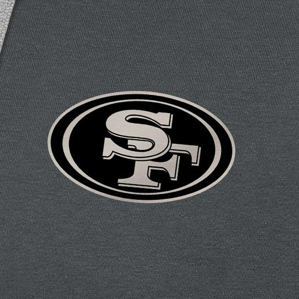 San Francisco 49ers Antigua Brushed Carbon Victory Pullover Hoodie - Charcoal online