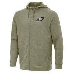 Philadelphia Eagles Antigua Effortless Full-Zip Hoodie Jacket - Olive discount