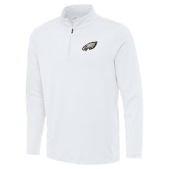 Philadelphia Eagles Antigua Reprocess Quarter-Zip Top - White online