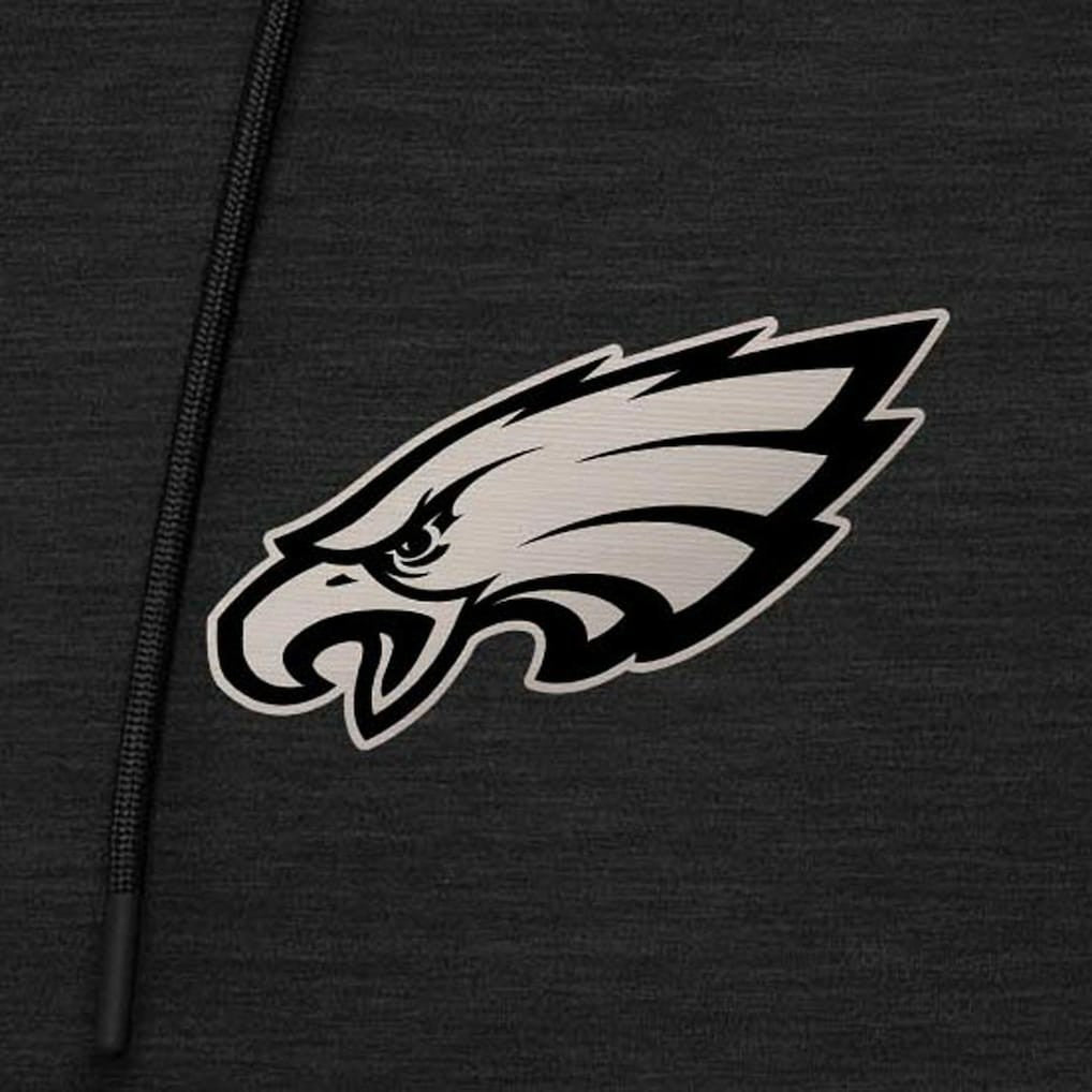 Philadelphia Eagles Antigua Spikes Quarter-Zip Hoodie - Heather Black outlet