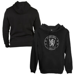 Chelsea 1863FC Monochrome Badge Fleece Pullover Hoodie - Black outlet