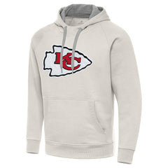 Kansas City Chiefs Antigua Victory Raglan Pullover Hoodie - Cream outlet