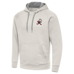 Cleveland Browns Antigua Victory Raglan Pullover Hoodie - Cream outlet