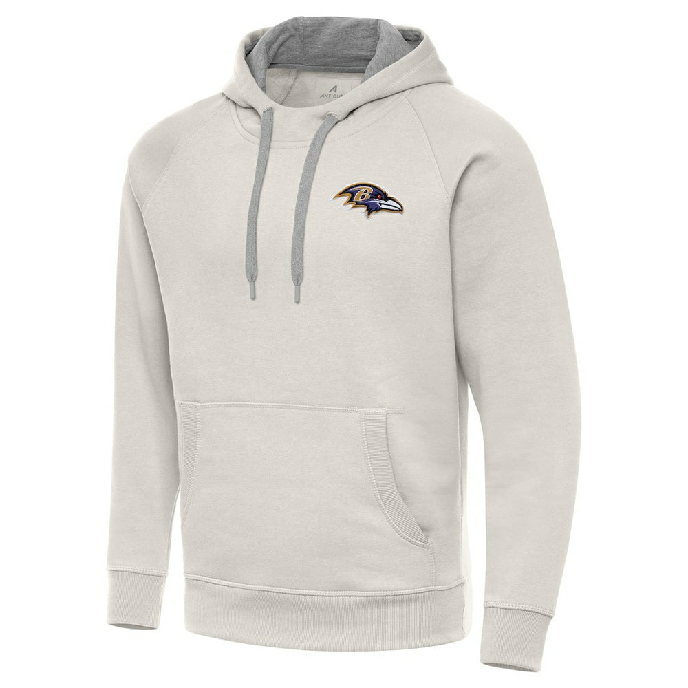 Baltimore Ravens Antigua Victory Raglan Pullover Hoodie - Cream cheap