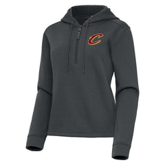 Cleveland Cavaliers Antigua Women's Contemporary Quarter-Zip Hoodie sale - Pewter cheap
