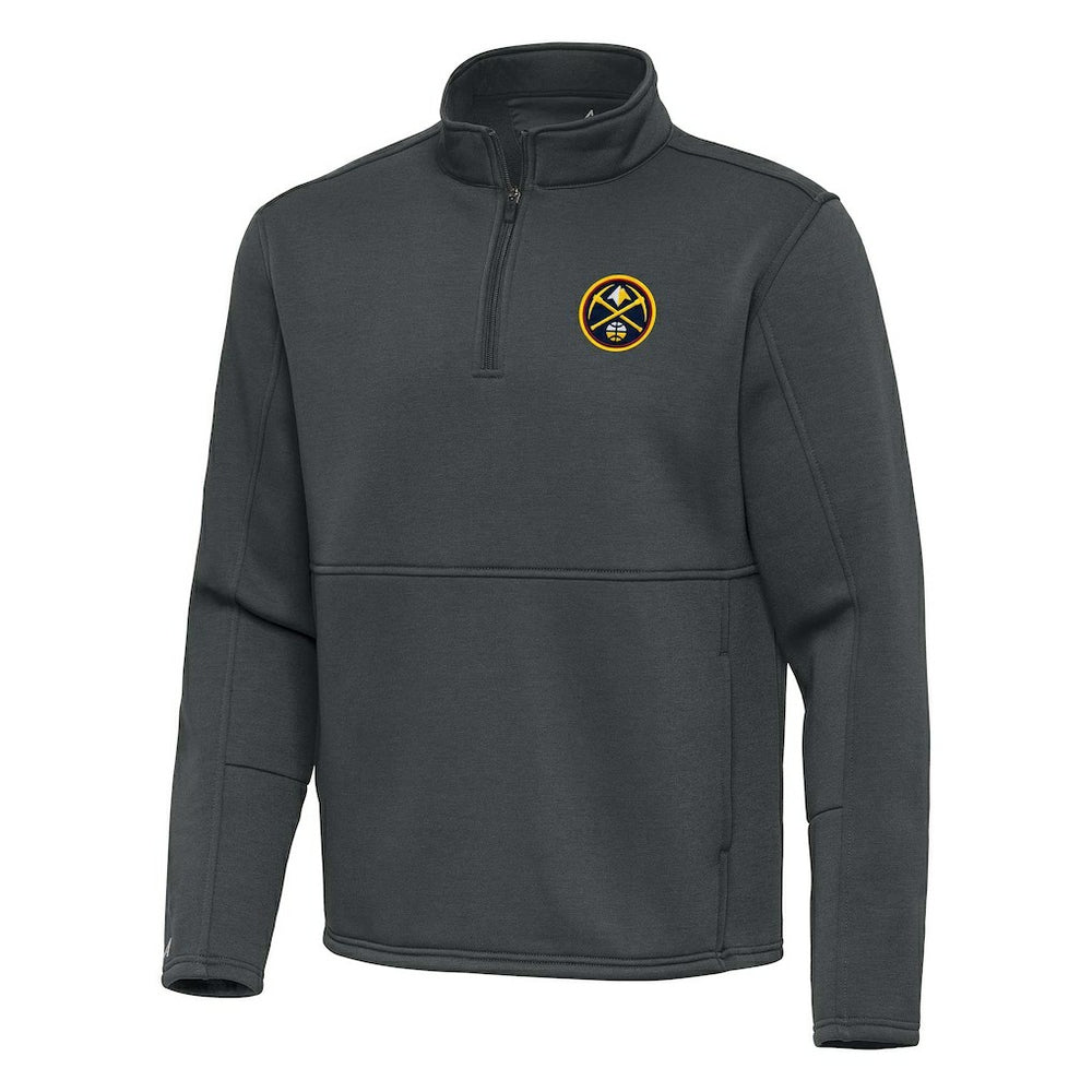 Denver Nuggets Antigua Twist Quarter-Zip Pullover Top - Pewter discount