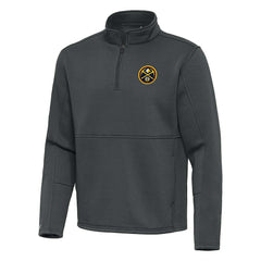 Denver Nuggets Antigua Twist Quarter-Zip Pullover Top - Pewter discount