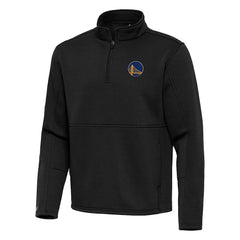 Golden State Warriors Antigua Twist Quarter-Zip Pullover Top - Black for sale