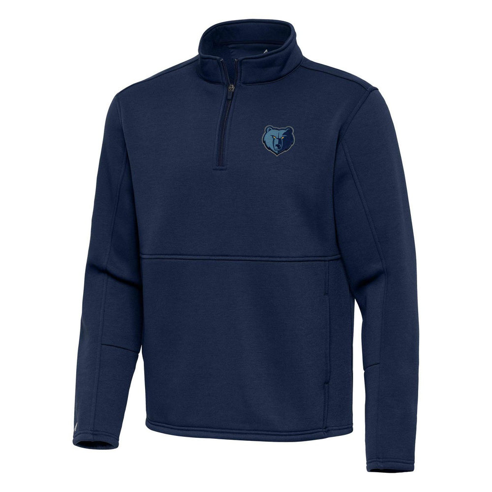 Memphis Grizzlies Antigua Twist Quarter-Zip Pullover Top - Navy cheap