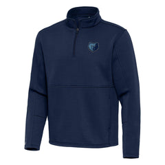 Memphis Grizzlies Antigua Twist Quarter-Zip Pullover Top - Navy cheap