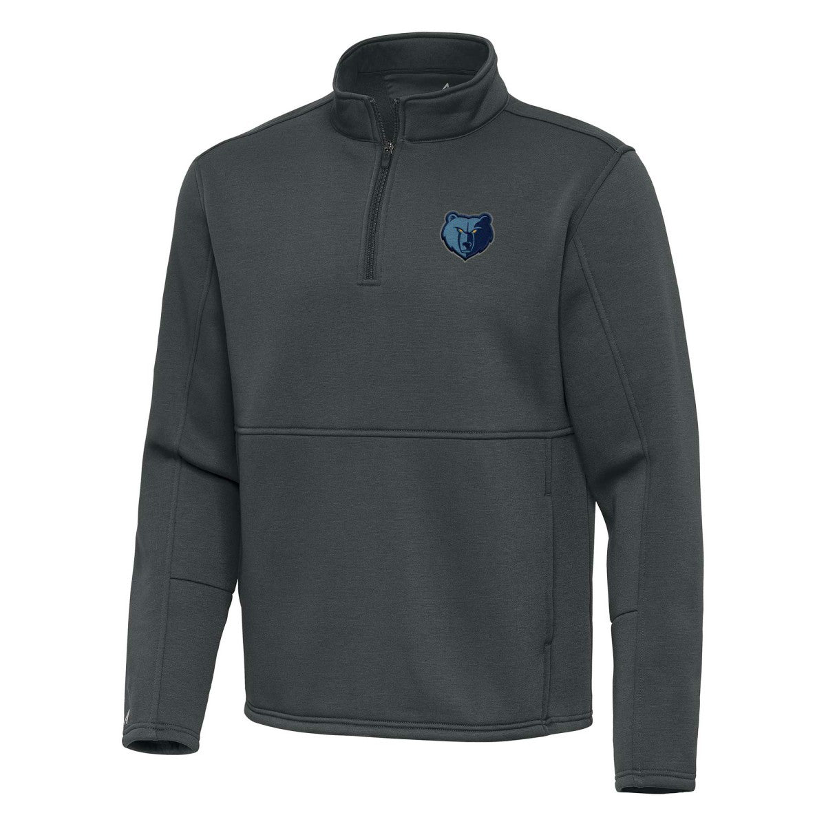 Memphis Grizzlies Antigua Twist Quarter-Zip Pullover Top - Pewter shop