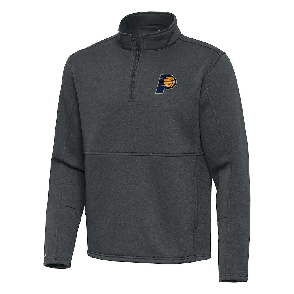 Indiana Pacers Antigua Twist Quarter-Zip Pullover Top - Pewter cheap