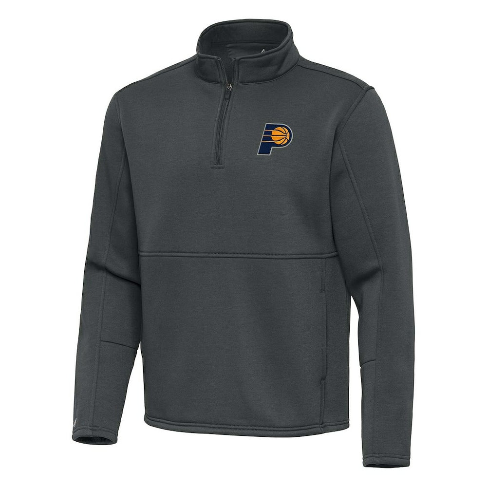 Indiana Pacers Antigua Twist Quarter-Zip Pullover Top - Pewter cheap