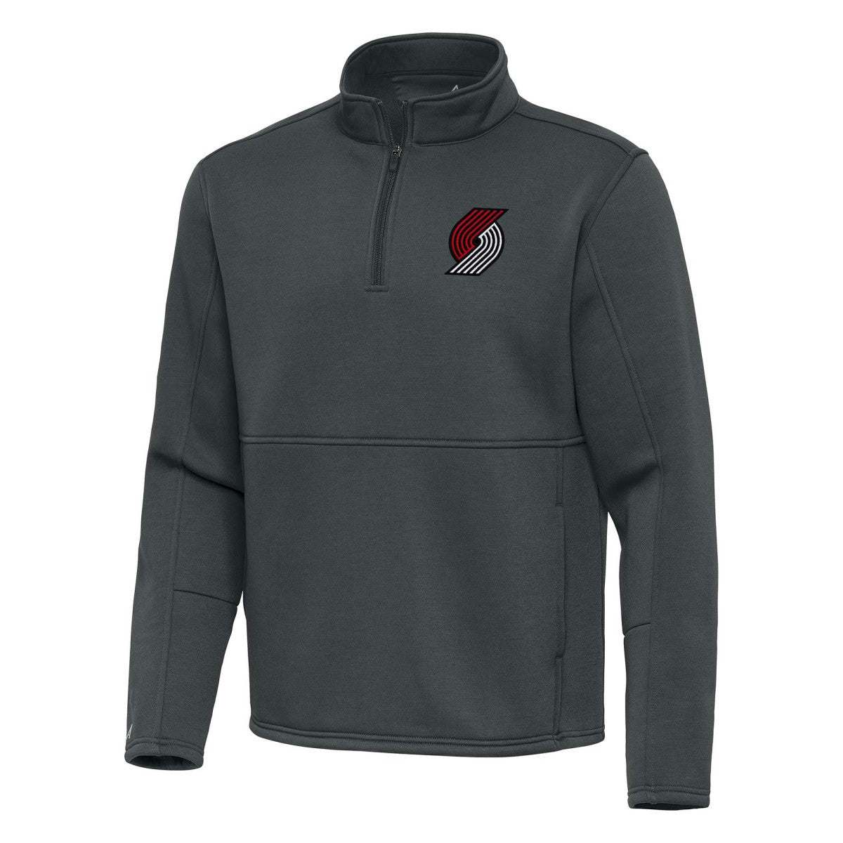 Portland Trail Blazers Antigua Twist Quarter-Zip Pullover Top - Pewter discount