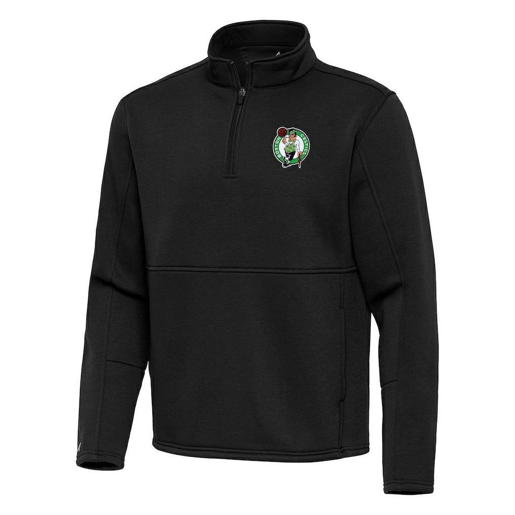 Boston Celtics Antigua Twist Quarter-Zip Pullover Top - Black online